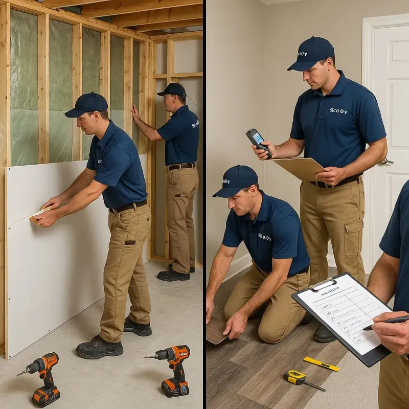 Repairs and Reconstruction process in Hicksville, NY